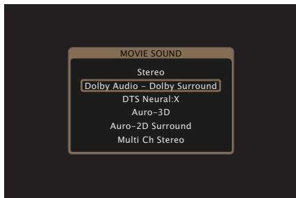 MARANTZ R8015 - Passage au mode audio - 2