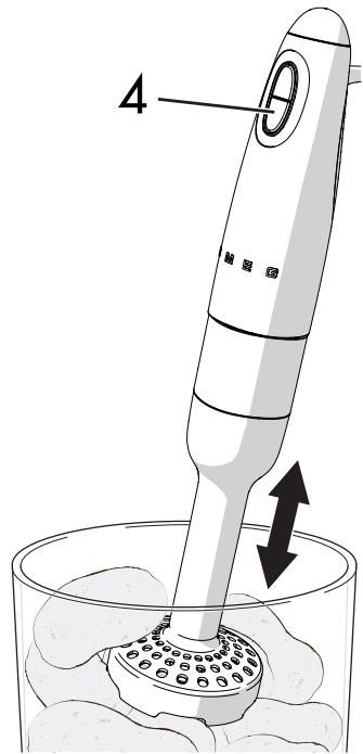 DARTY HBF22BLEU - Using the vegetable masher - 3