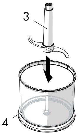 DARTY HBF22BLEU - Using the chopper - 1