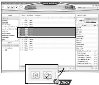 SAMSUNG YP-U1Z - Extraire des fichiers d'un CD audio - 2