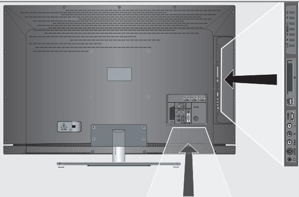 GRUNDIG 40VLE8040C - Connexions et commandes de la télévision - 1
