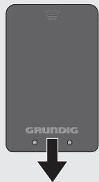 GRUNDIG 40VLE8040C - Insertion des piles dans la télécommande - 2