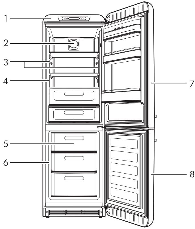 SMEG FAB3S2RRD3S - Description générale - 1