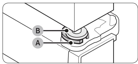 SAMSUNG RF23R62E3S9 - Pour ajuster la hauteur d'une porte : - 2