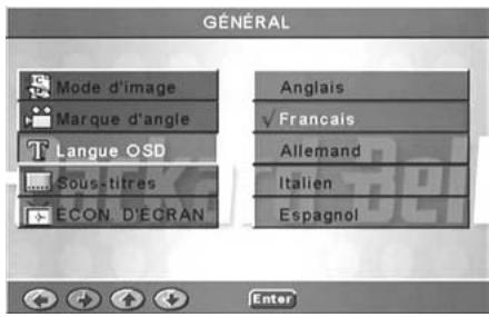 PACKARD BELL DVD DIVX450 - Langue OSD - 1