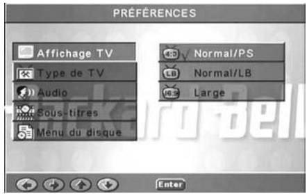 PACKARD BELL DVD DIVX450 - Affchage TV - 1