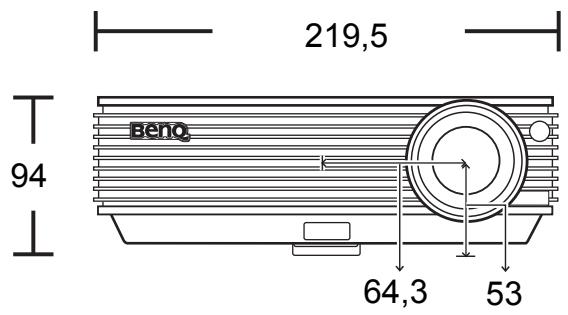 BENQ MP611 - Dimensions - 2
