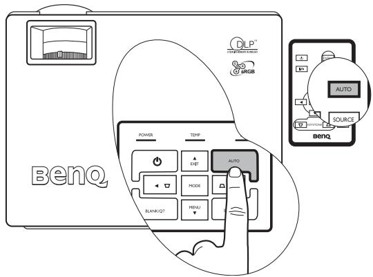 BENQ MP611 - Réglage automatique de l'image - 1