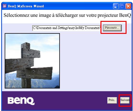 BENQ MP611 - Creation de votre propre écran de démarriage - Fonction MyScreen - 5