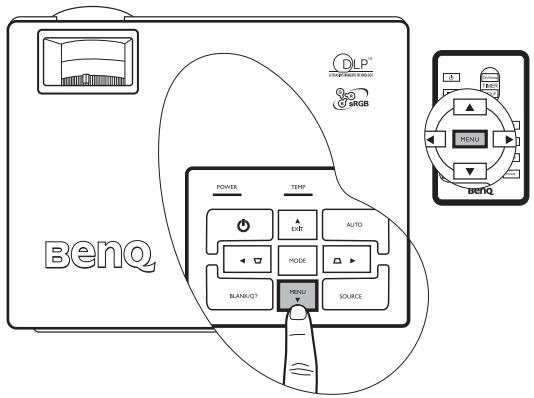 BENQ MP611 - Paramètre > Verrouillage des touches - 1