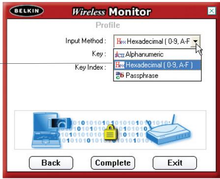 BELKIN F5D7050 - Création de nouveau profil - 6