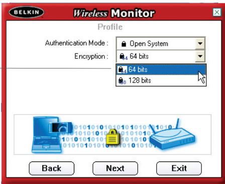 BELKIN F5D7050 - Création de nouveau profil - 5