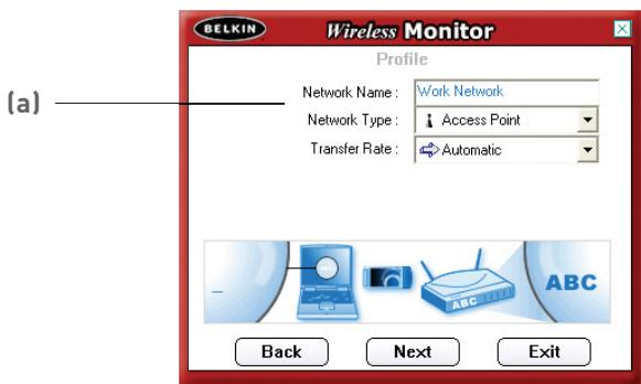 BELKIN F5D7050 - Création de nouveau profil - 2
