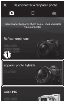NIKON Z5+24-50MM+FTZ - Periphérique Android : touchez [Appareil photo hybride], puis touchez [Association (Bluetooth)]. - 1