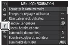 NIKON Z5+24-50MM+FTZ - Menu Configuration: configuration de l'appareil photo - 1