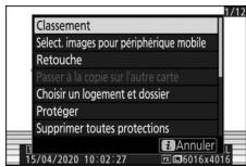 NIKON Z5+24-50MM+FTZ - Menu i de visualisation - 1