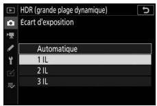 NIKON Z5+24-50MM+FTZ - Choisissez une valeur pour I' [Écart d'exposition]. - 2