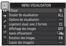 NIKON Z5+24-50MM+FTZ - - Menu Visualisation : gestion des images - 1