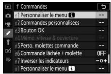 NIKON Z5+24-50MM+FTZ - II Personalisation du menu i - 1