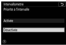 NIKON Z5+24-50MM+FTZ - - Choisissez une option de priorité à l'intervalle. - 3