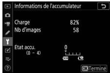 NIKON Z5+24-50MM+FTZ - Informations de l'accumulateur - 1