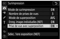 NIKON Z5+24-50MM+FTZ - Choisissez une option pour [Prise de vue avec superposition]. - 1