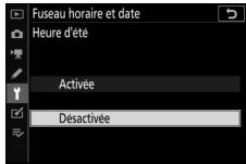 NIKON Z5+24-50MM+FTZ - Activez ou déactivé l'heure d'établit. - 1