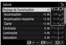 NIKON Z5+24-50MM+FTZ - Modifiez le Picture Control sélectionné. - 1