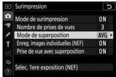 NIKON Z5+24-50MM+FTZ - Choisissez une option pour [Mode de superposition]. - 1