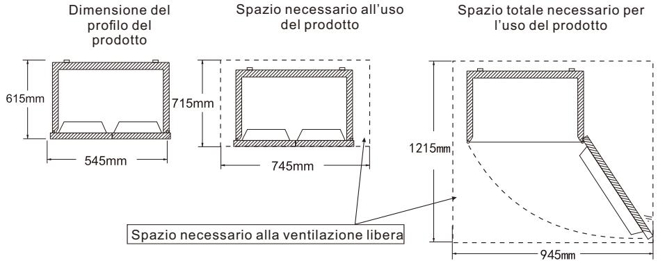 TCL RF282BSFO - Questo frigorifero non può essere utilizzato come apparecchio da incasso. - 1