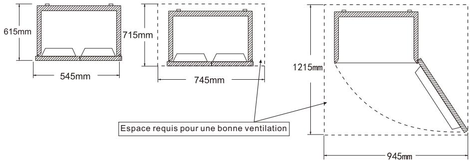 TCL RF282BSFO - Ce réfrigérateur ne peut pas être utilisé comme apparéil encasirable. - 1