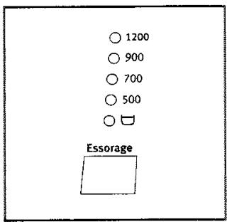 ARTHUR MARTIN AWF 12115 BLANC - Sélection de la vitesse d'essorage ou de l'option Arrêt cuve pleine - 2