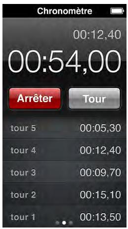 APPLE iPD NANO 16GB WH/SLV - Utilisation du chronomètre - 1