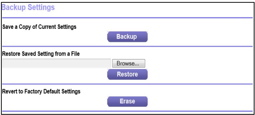 NETGEAR REPETEUR N150FR - To back up settings: - 1