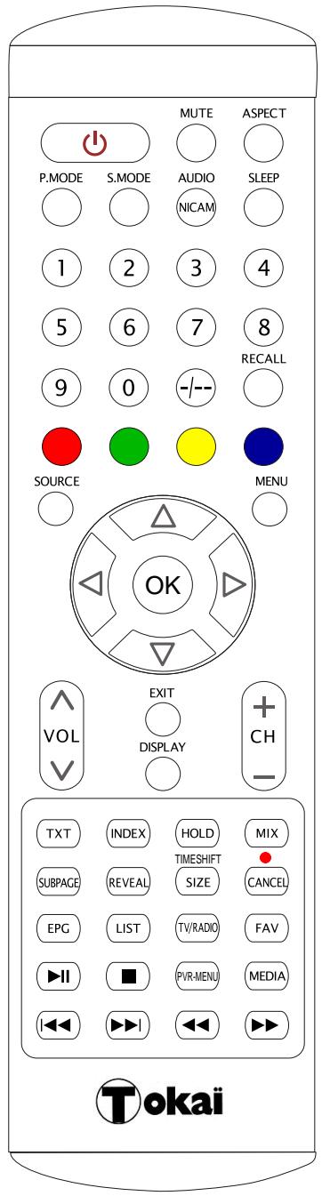 TOKAI LTL 1405 - Telecommande pour TV - 1