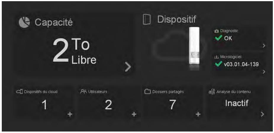 WESTERN DIGITAL MY CLOUD 3TO - Affichage de l'etat du lecteur et mises à jour - 1
