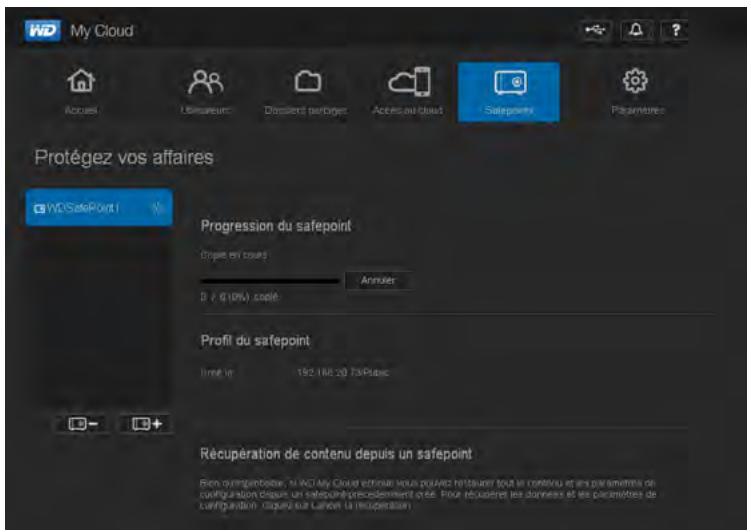 WESTERN DIGITAL MY CLOUD 3TO - Pour creator un point de restauration pour votre apparéil WD My Cloud : - 9
