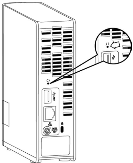 WESTERN DIGITAL MY CLOUD 3TO - Réinitialisation sous alimentation - 1