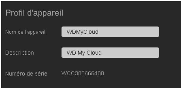 WESTERN DIGITAL MY CLOUD 3TO - Profil d'appareil - 1