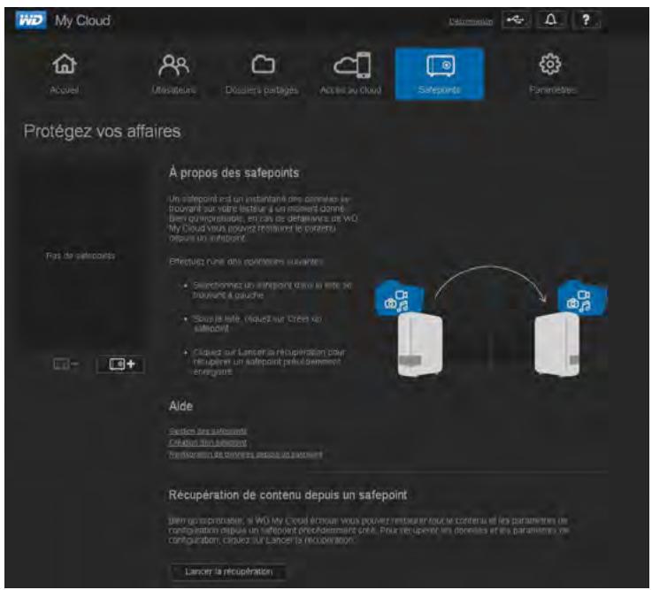 WESTERN DIGITAL MY CLOUD 3TO - Pour creator un point de restauration pour votre apparéil WD My Cloud : - 1
