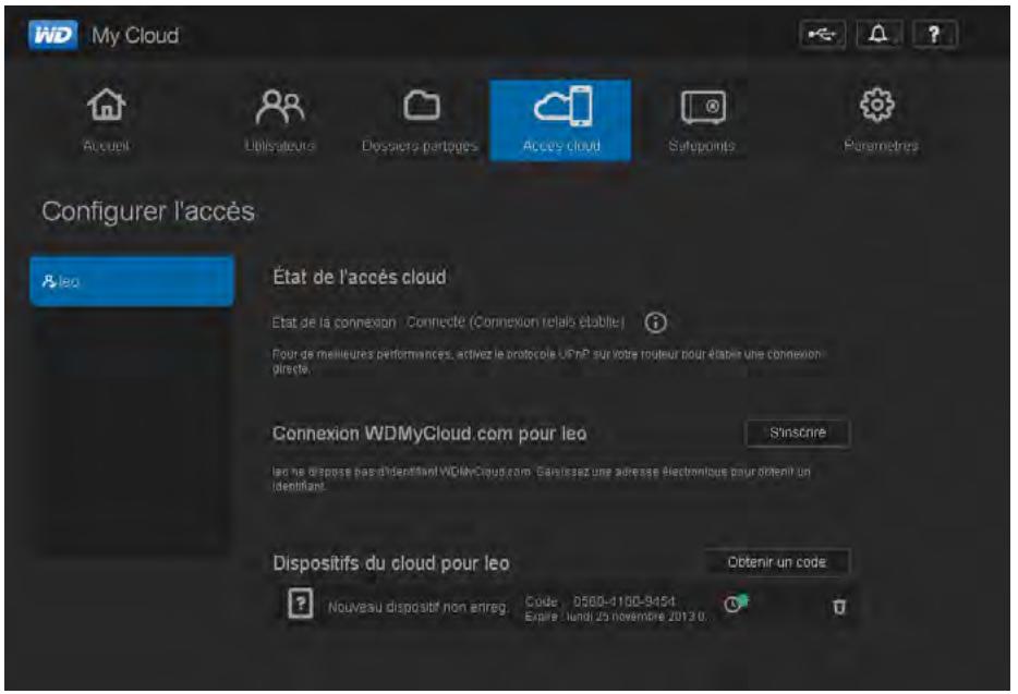 WESTERN DIGITAL MY CLOUD 3TO - Sélectionnez l'utilisateur. - 1