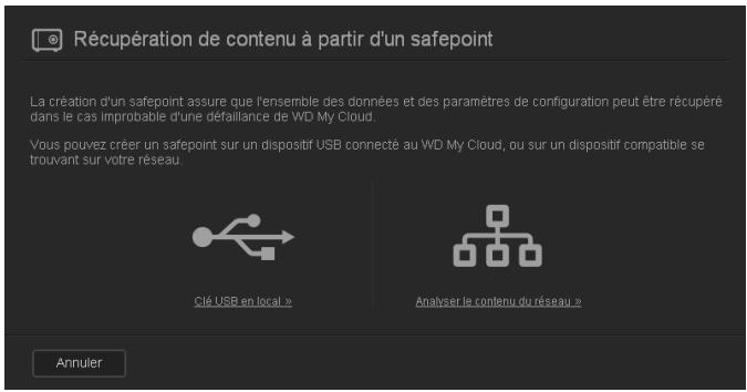 WESTERN DIGITAL MY CLOUD 3TO - Récupération d'un point de restauration - 2