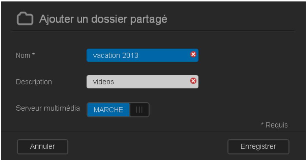 WESTERN DIGITAL MY CLOUD 3TO - Création d'un nouveau partage - 2