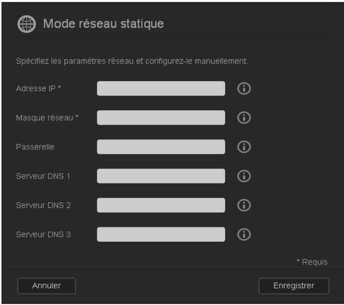 WESTERN DIGITAL MY CLOUD 3TO - Changement du mode réseau de DHCP à statique : - 2