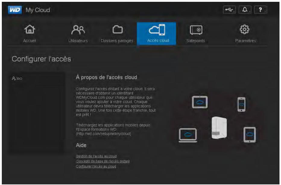WESTERN DIGITAL MY CLOUD 3TO - Activation de l'accès cloud pour un utiliser - 1