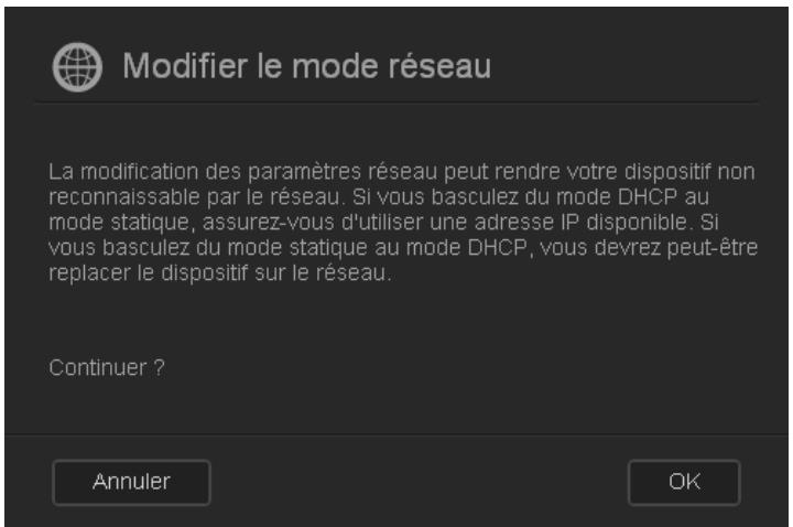 WESTERN DIGITAL MY CLOUD 3TO - Changement du mode réseau de DHCP à statique : - 1