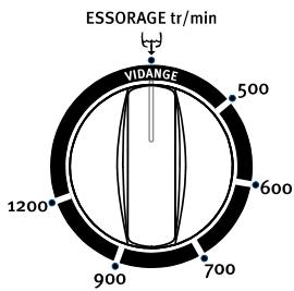 ARTHUR MARTIN AWT 1222 AA - Choix de la vitesse d'essorage - 1