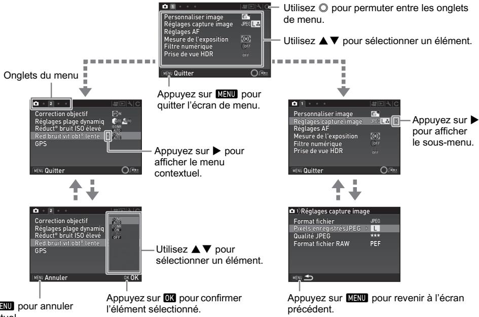 PENTAX K-S1 BLANC + 18-55MM - Utilisation de l'écran de réglage des paramètres - 3