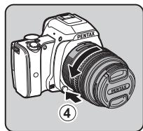 PENTAX K-S1 BLANC + 18-55MM - Pour retirer I'objectif - 1