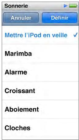 APPLE IPOD NANO 16GB GOLD - Pour annuler le minuteur : - 1